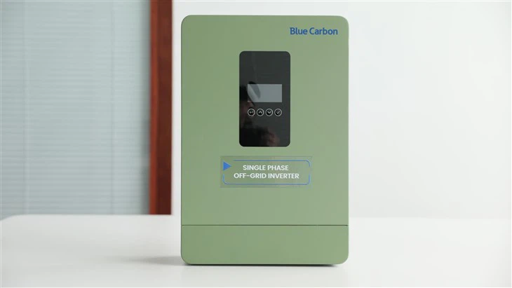 Inversor de energia solar de carbono azul para sistema de energia para casa